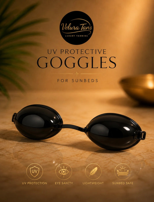 UV protective goggles for sunbeds
